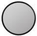 Eva Black Round Mirror