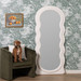 Lana White Floor Mirror