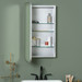 Hadley Silver Medicine Cabinet - Surface Mount