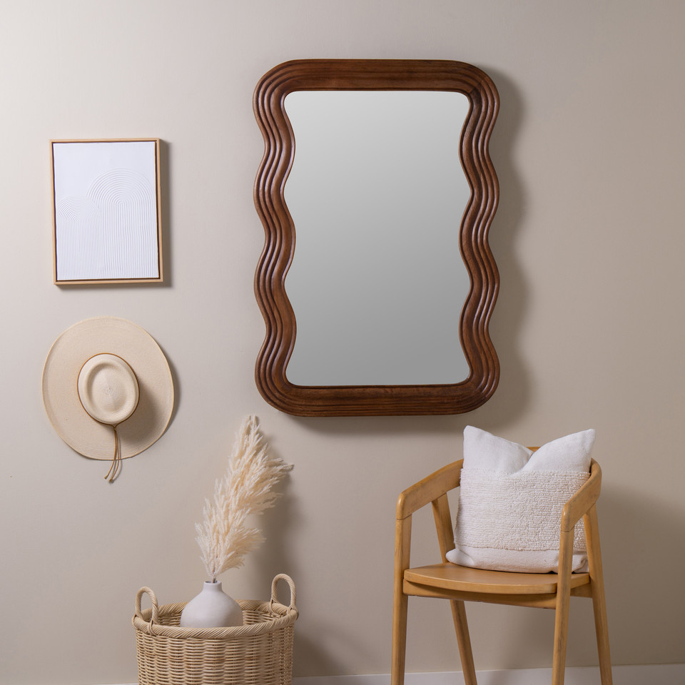 Frances Natural Wall Mirror - Cooper Classics