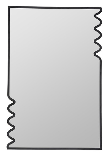 Lacon Black Metal Wall Mirror - Cooper Classics