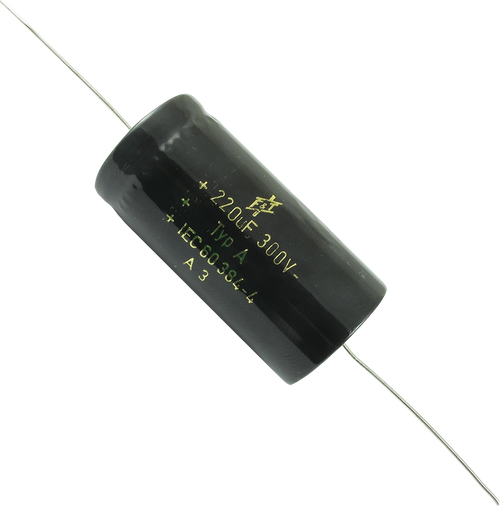 F&T 220uf 300VDC Axial Capacitor physical Capacitors F&T