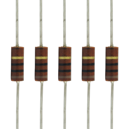 5 PK Carbon Composition 0.5W Resistors physical Resistors 