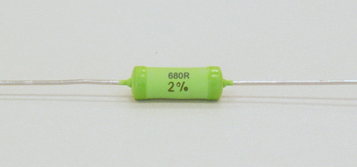 680R 2 Watt Metal Oxide Film Resistor physical Resistors 