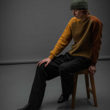 SWEATSHIRTS Supersoft Shaggy Knit Crew Neck  | Coriander/Gold Dust/Whiskey 