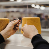 SWEATSHIRTS Supersoft Shaggy Knit Crew Neck  | Coriander/Gold Dust/Whiskey 