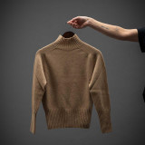 SWEATSHIRTS Ladies Superfine Lambswool Turtle Neck Sweater  | Sandstorm 