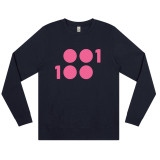 SWEATSHIRTS French Navy Sweatshirt with Pink Ink | 1 of 100 
