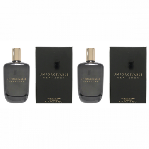 Sean John Unforgivable for Men EDT Cologne 4.2 oz - Pack of 2