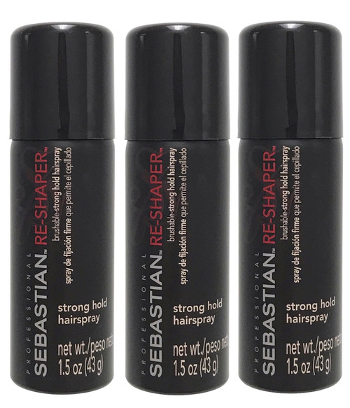 Sebastian Re-Shaper Brushable Strong Hold Hairspray 1.5 oz Pack of 3