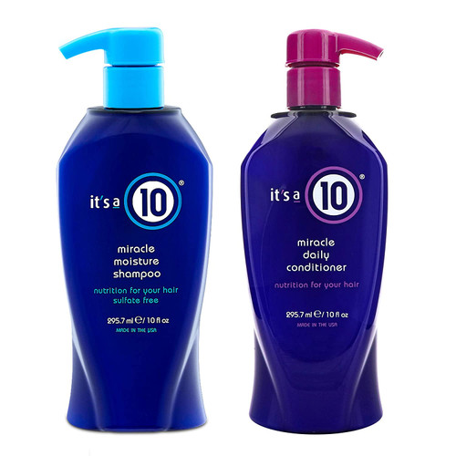 It's A 10 Miracle Moisture Shampoo 10 Oz & Daily Conditioner 10Oz Duo.