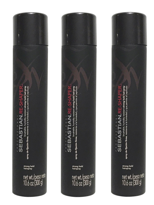Sebastian Re-Shaper Brushable Strong Hold Hairspray 10.6 oz Pack of 3