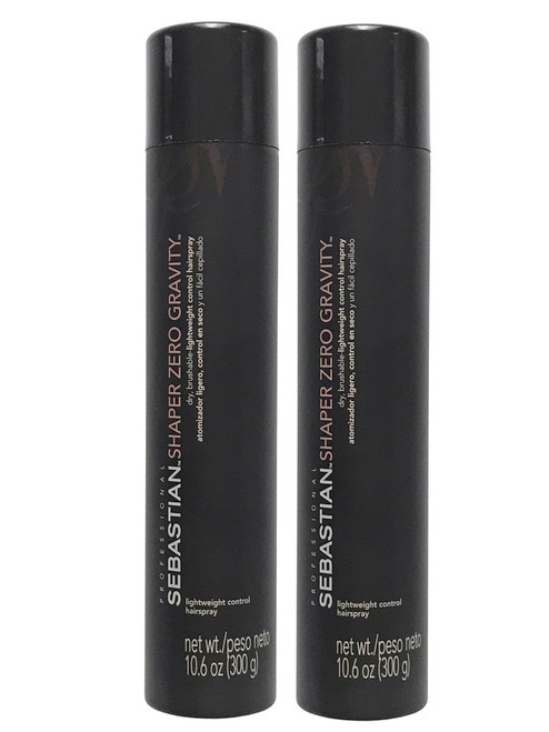 Sebastian Shaper Zero Gravity Lightweight Control Hairspray 10.6 oz Pack of 2