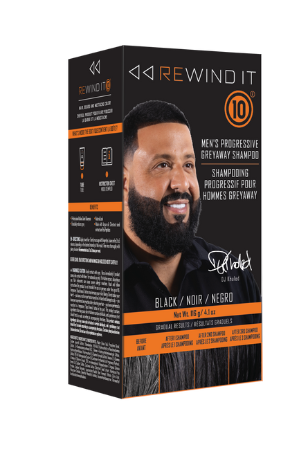 REWIND IT 10 Men’s Progressive Greyaway Shampoo Black 4.1oz