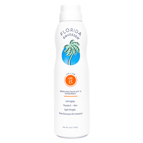Florida Squeezed SPF 15 Sunscreen Non-Aerosol Spray 6 oz