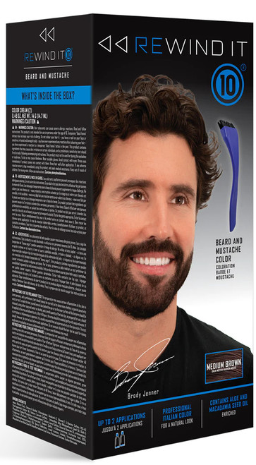 REWIND IT 10 Medium Brown Beard and Mustache Color