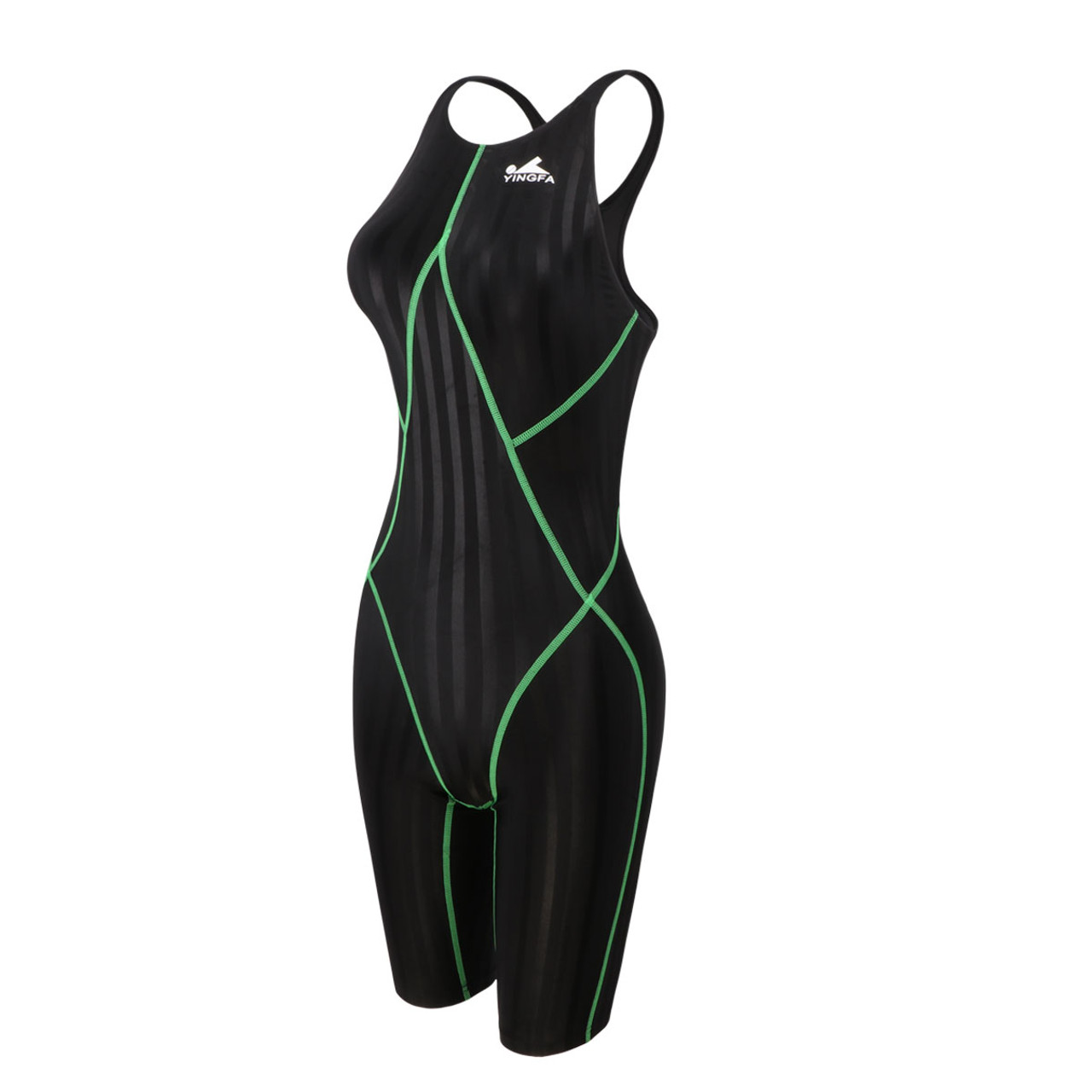 FINA approved swimsuit racing & training swimsuits, Yingfa 921-1 black  swimsuits