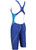 YINGFA YFW953-3 WOMEN'S SHARK SCALE KNEESKIN TECHNICAL SWIMSUIT - BLUE/SKYBLUE 