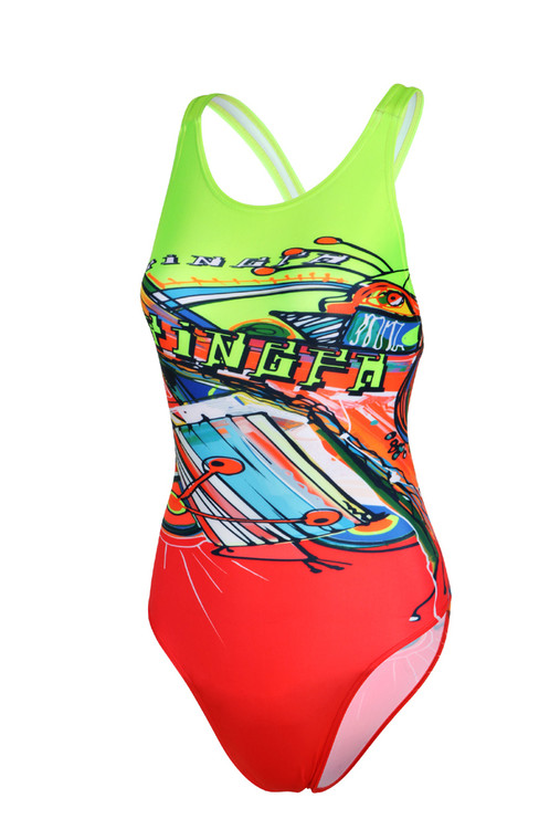 639 Women's One Piece New Race-skin Swimsuits 