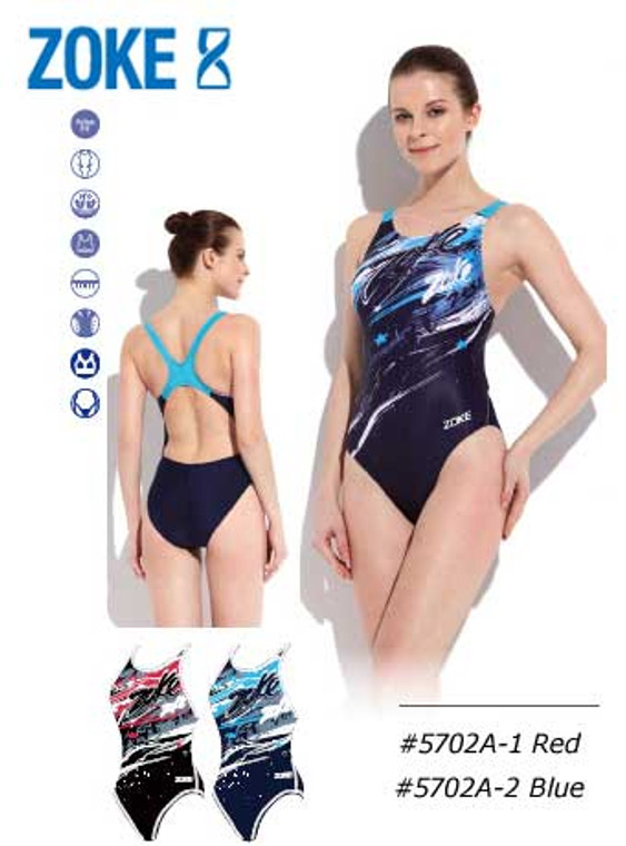 Zoke Stars Girl's One Piece Swim Suits