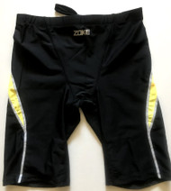 6971-1 Men Swim Jammers - Black/Yellow