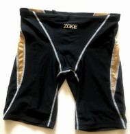 6977-1Men Swim Jammers - Black/Gold