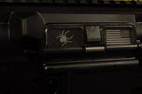 AR15 Dust Cover - Black Widow