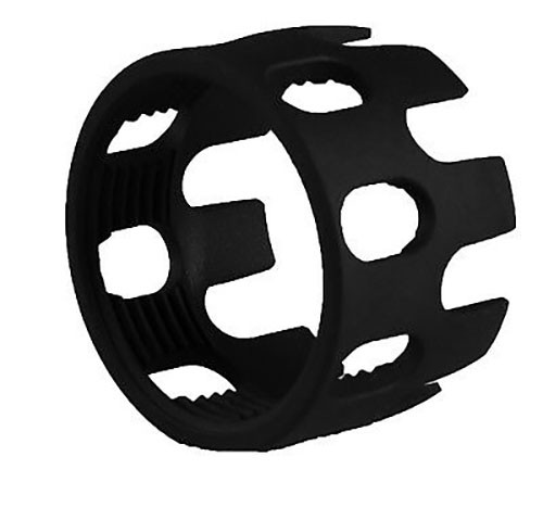 Black coated castle nut