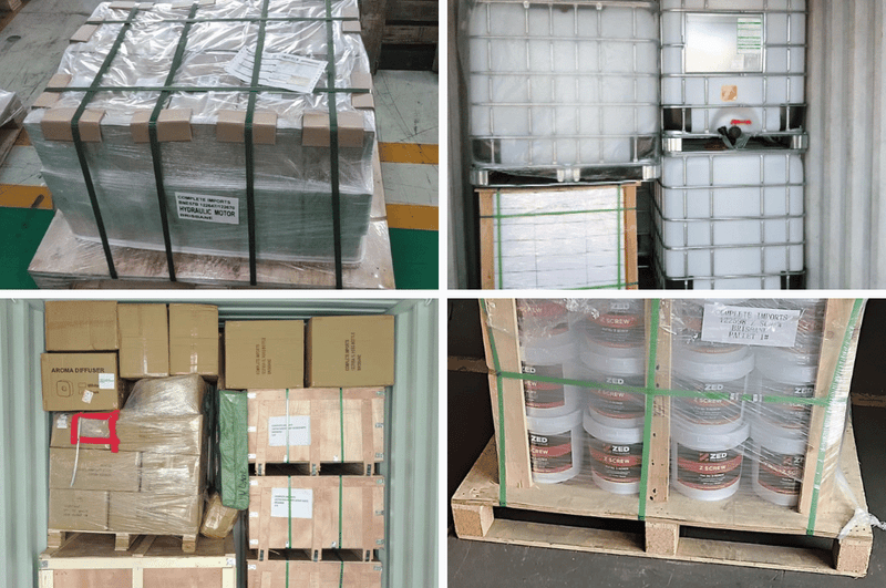 Choosing the correct pallet and wrapping materials for shipping.