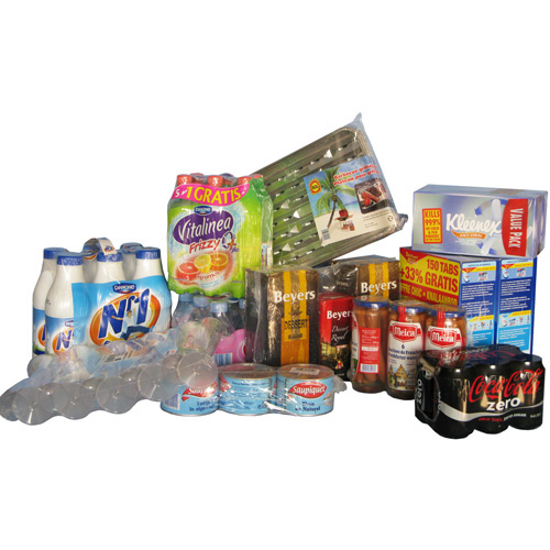 products wrapped in shrink film
