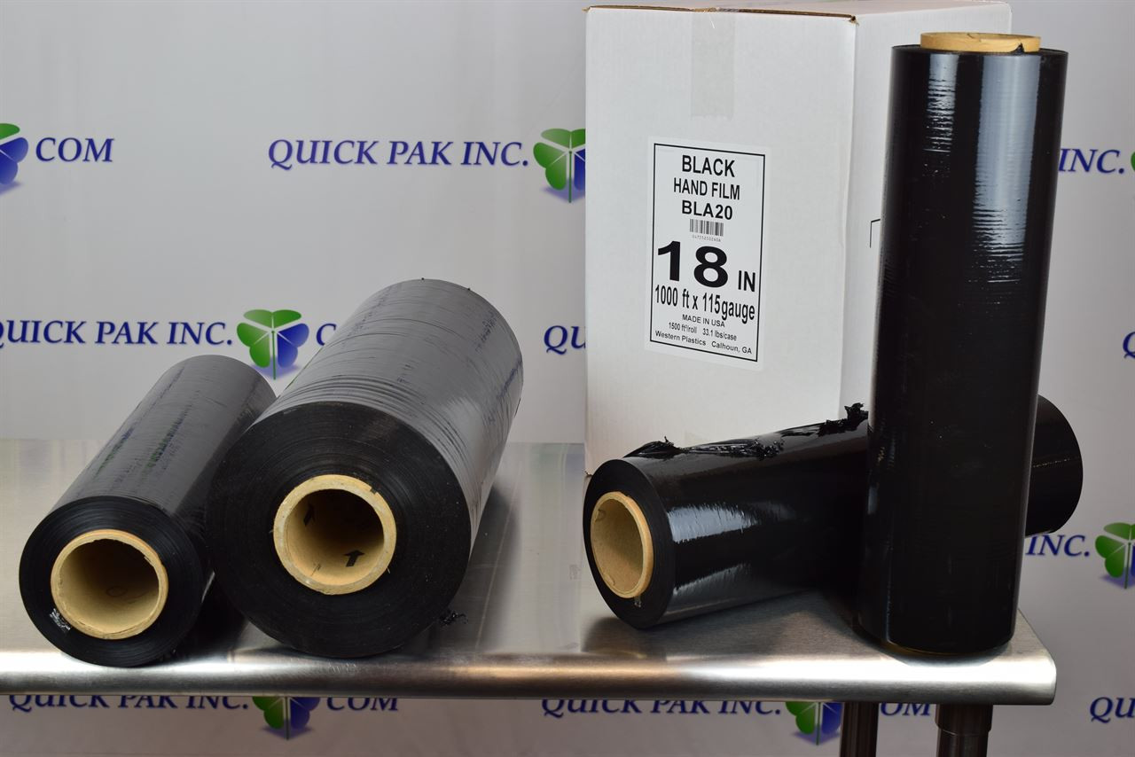 Using Black Opaque Pallet Wrap and Top Sheet for Security