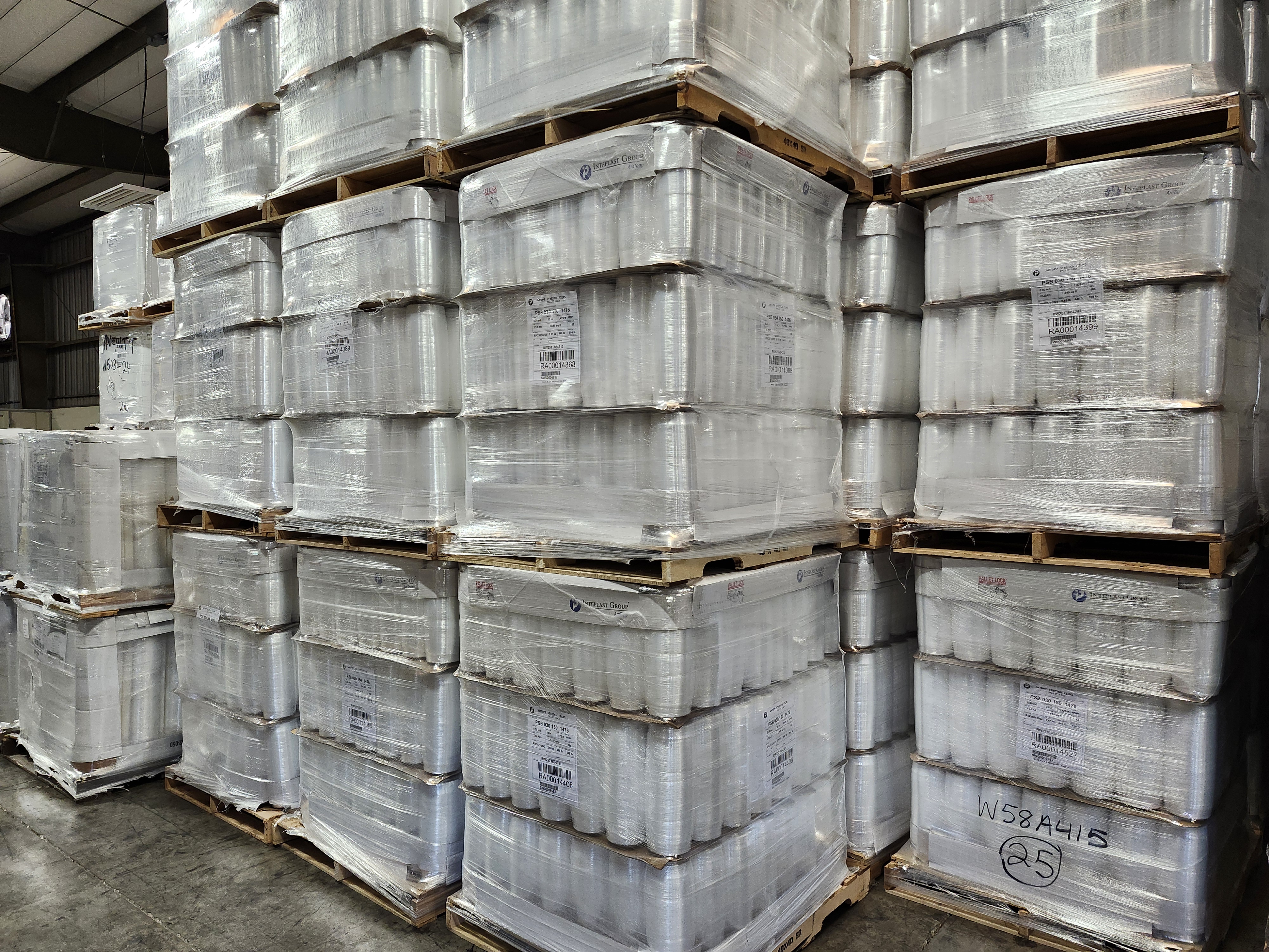 Rotating Stretch Film Stock