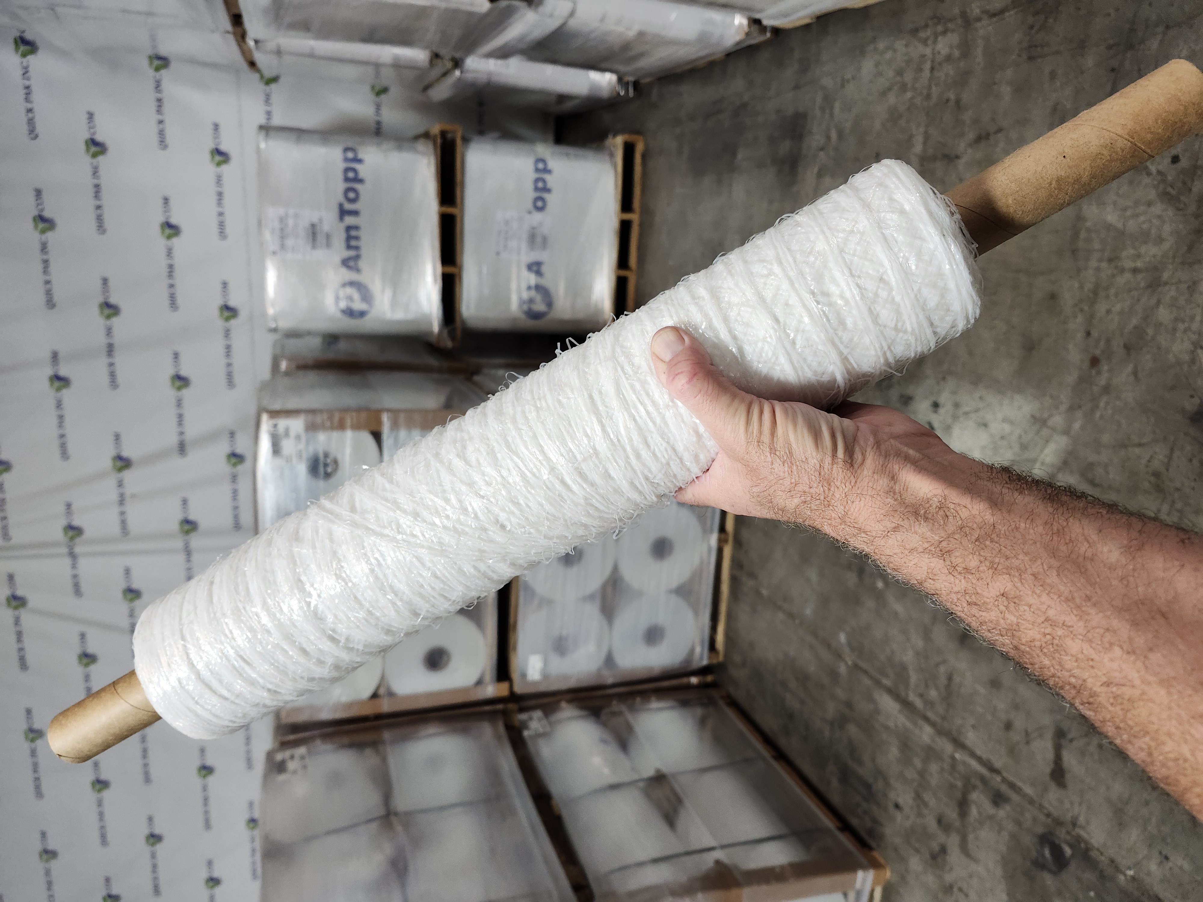 Using WSN03 Knitted Pallet Netting from Quick Pak Inc