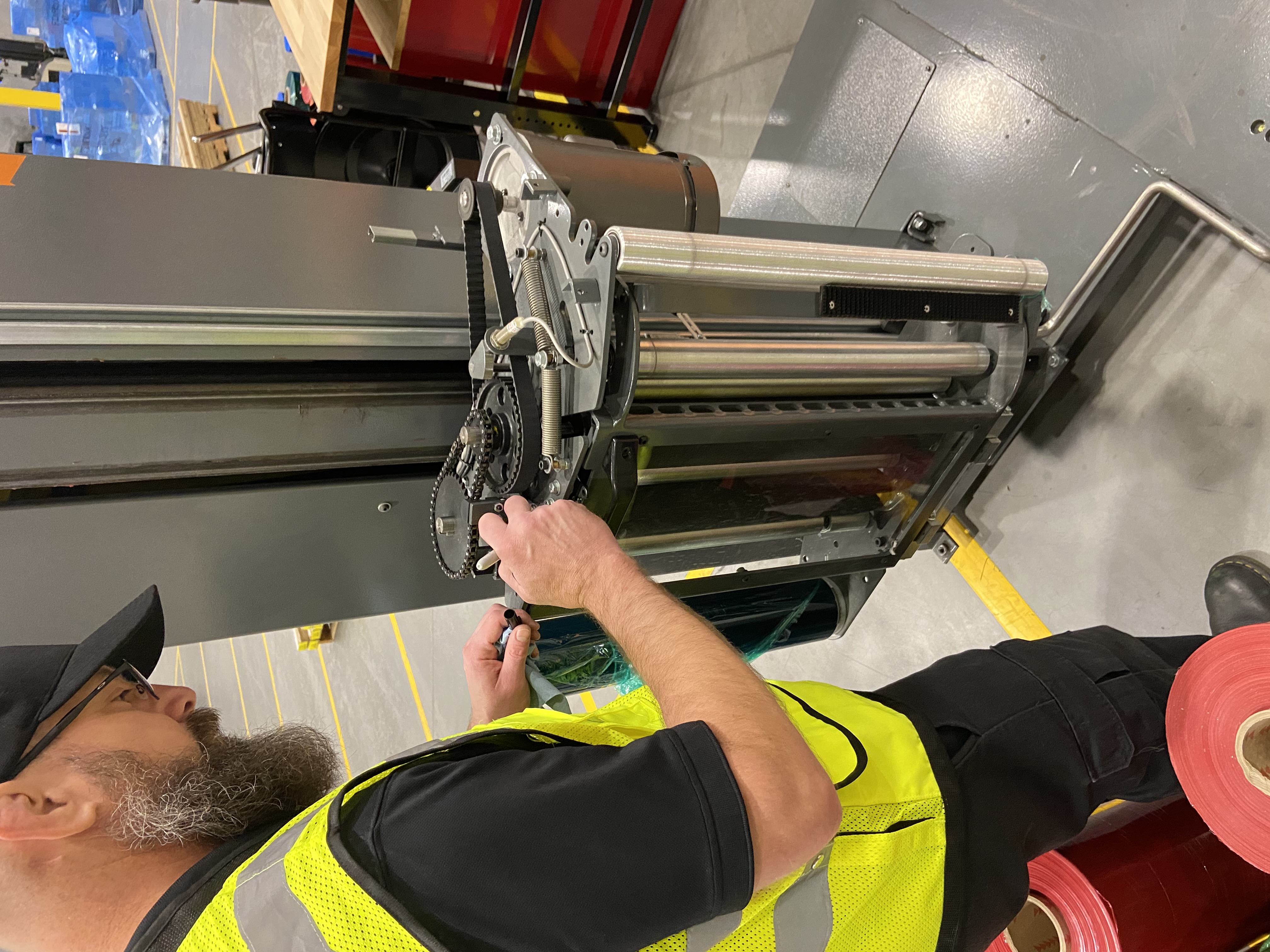 Phoenix PL-2150 Stretch Wrapper Using Custom Printed Stretch Film ...