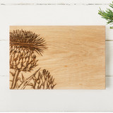 Thistle Engraved Oak Serving Board