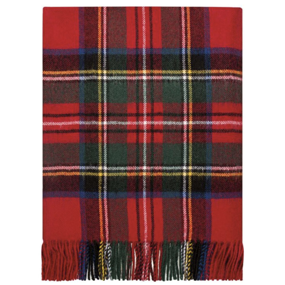 Scottish Royal Stewart Tartan Red Plaid Blanket