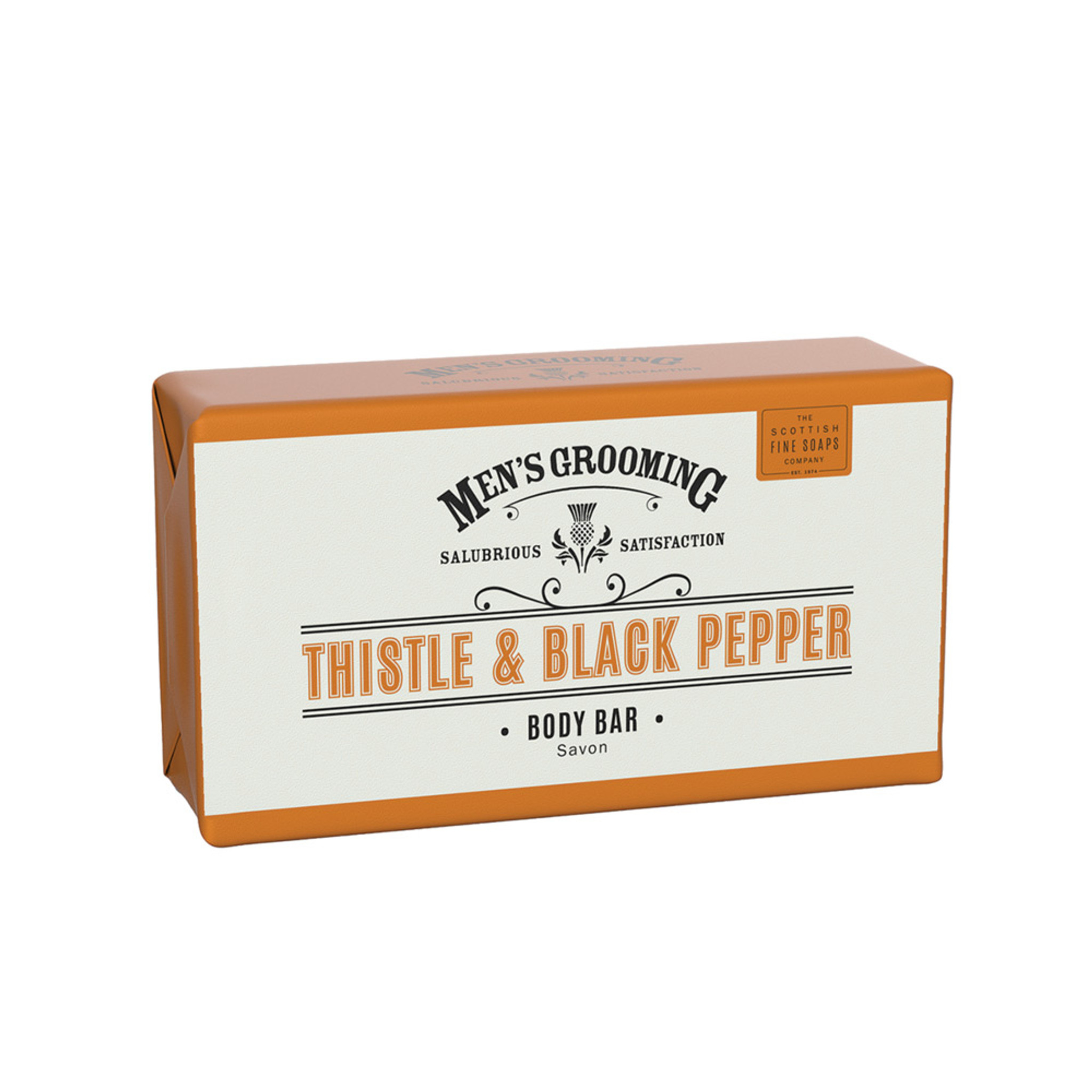 Scottish Fine Soaps Thistle and Black Pepper Body Bar