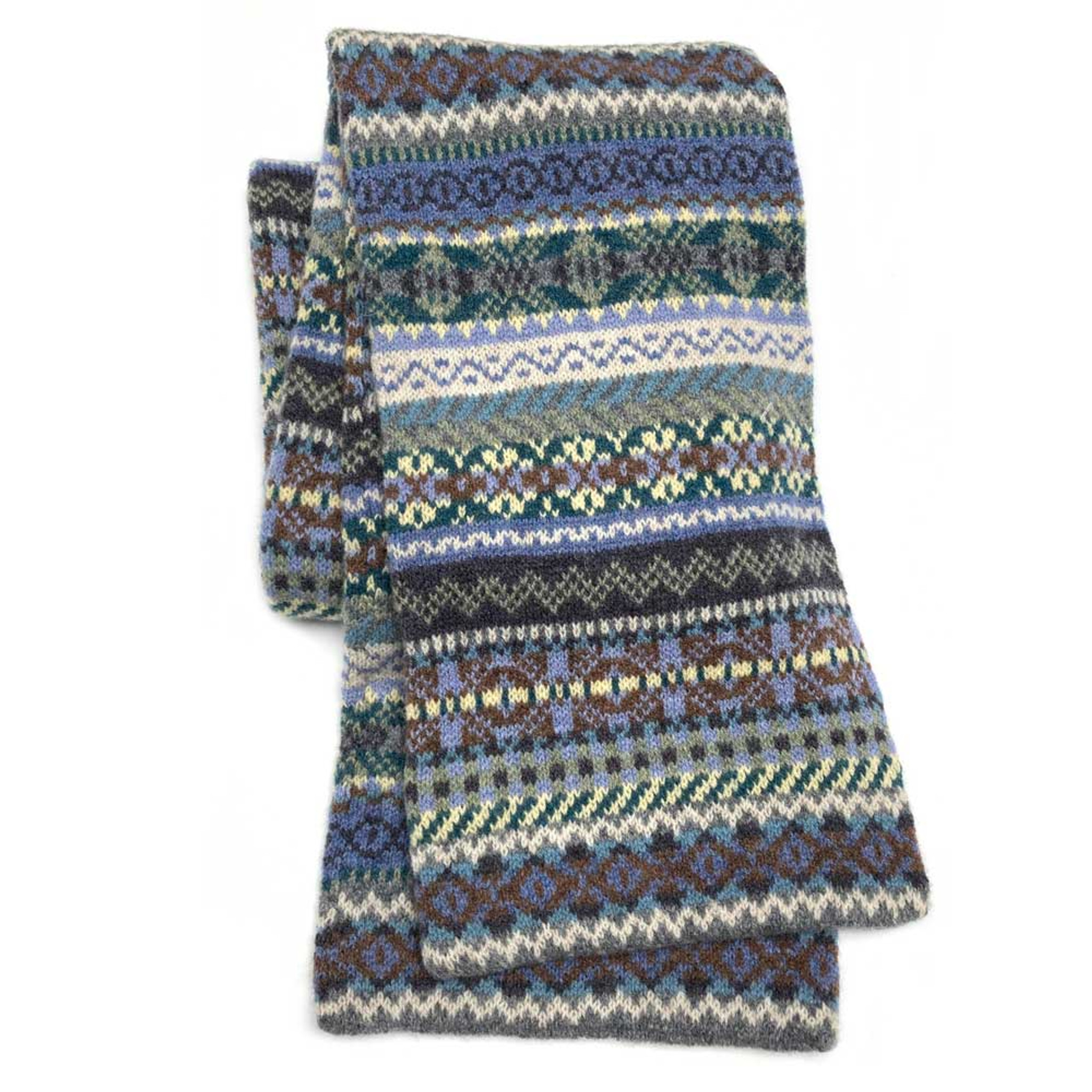 Lambswool Lorimer Scarf in Horizon Blue 100 Lambswool Scarf from
