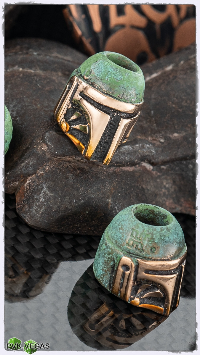 Bounty Hunter Custom Bead by Harding - Copper w/ Green - PVK