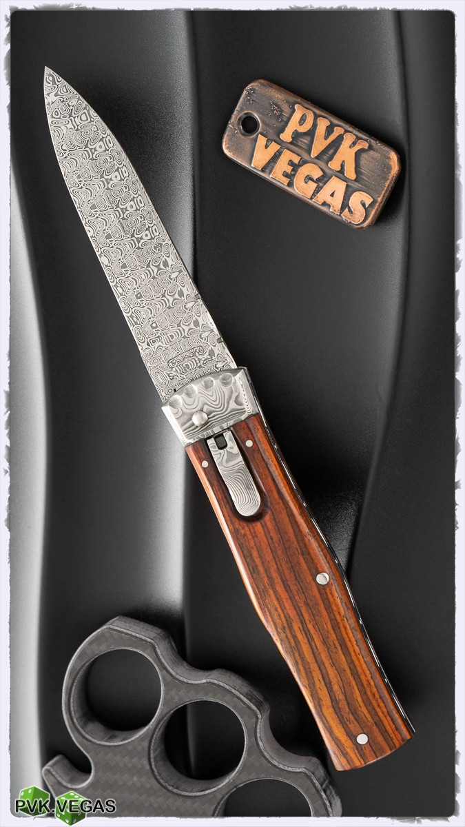 Mikov Predator Leverlock Auto Custom Jaguar w/Cocobolo Wood