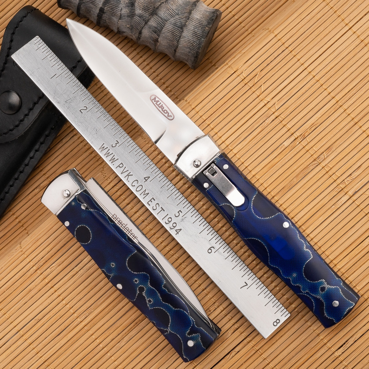 Mikov Predator 241 Leverlock Auto Raffir Blue - PVK