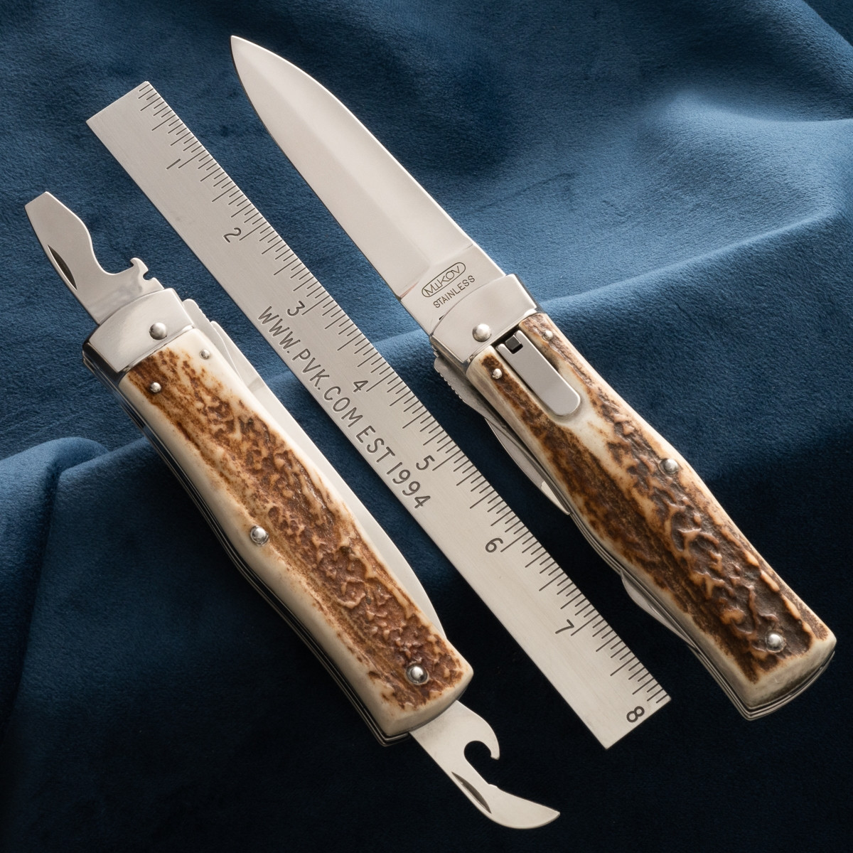 Mikov Predator 241 Leverlock Auto Stag 241-NP-3/KP Multi-Tool - PVK