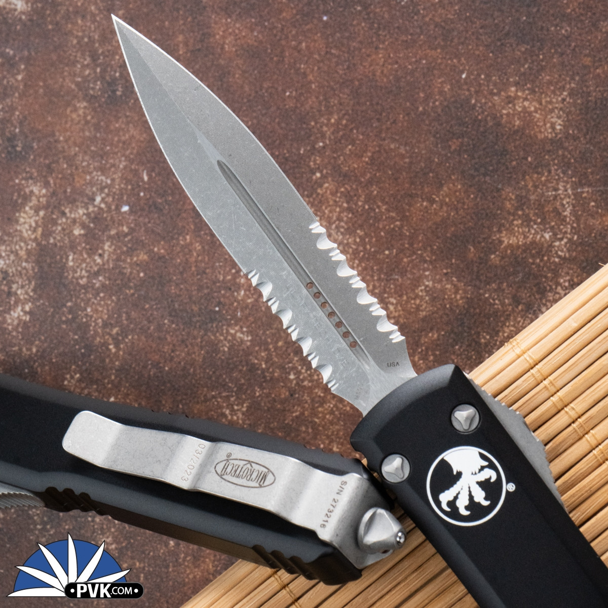 Microtech Ultratech 122-11AP Double Edge Apocalyptic Partial