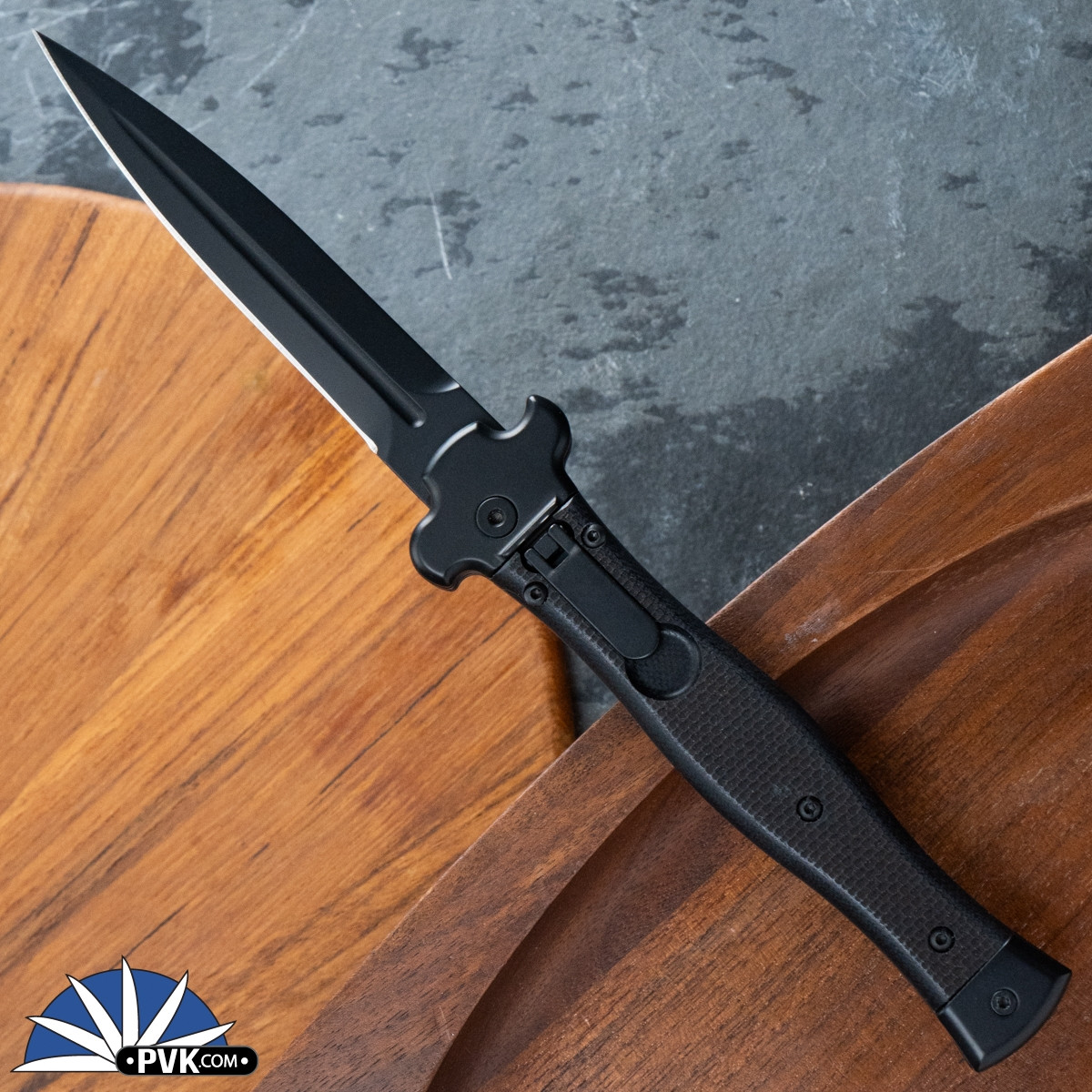 AGA Campolin Zero, N690 Black Dagger Blade, Black G10, Black HW