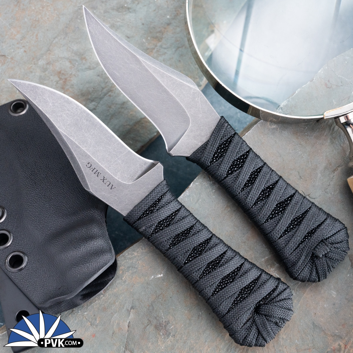 Auxiliary Manufacturing Pocket Bowie, Darkwash AEB-L Blade