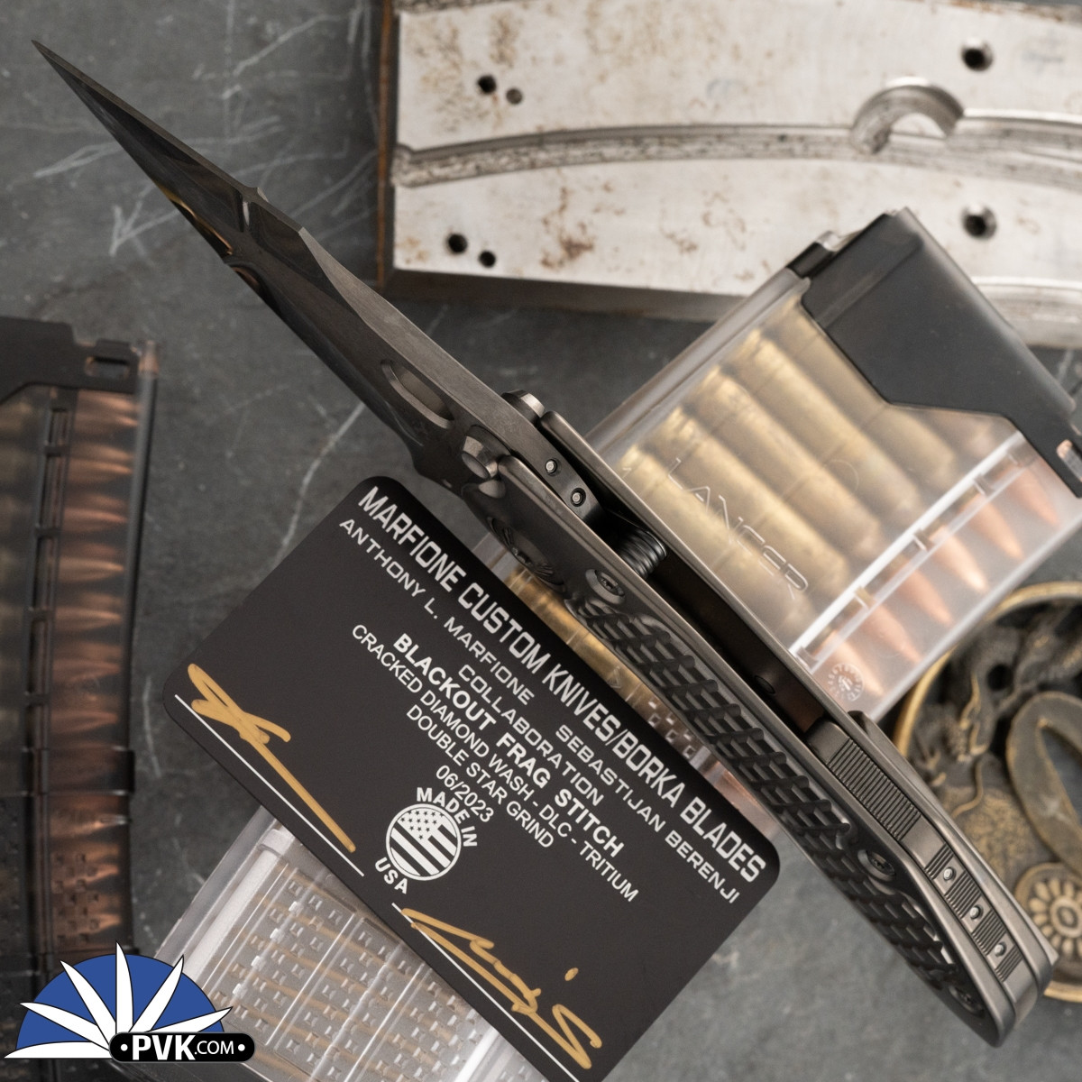 Borka Blades & Marfione Custom, Collab - Blackout Frag Stitch, DLC