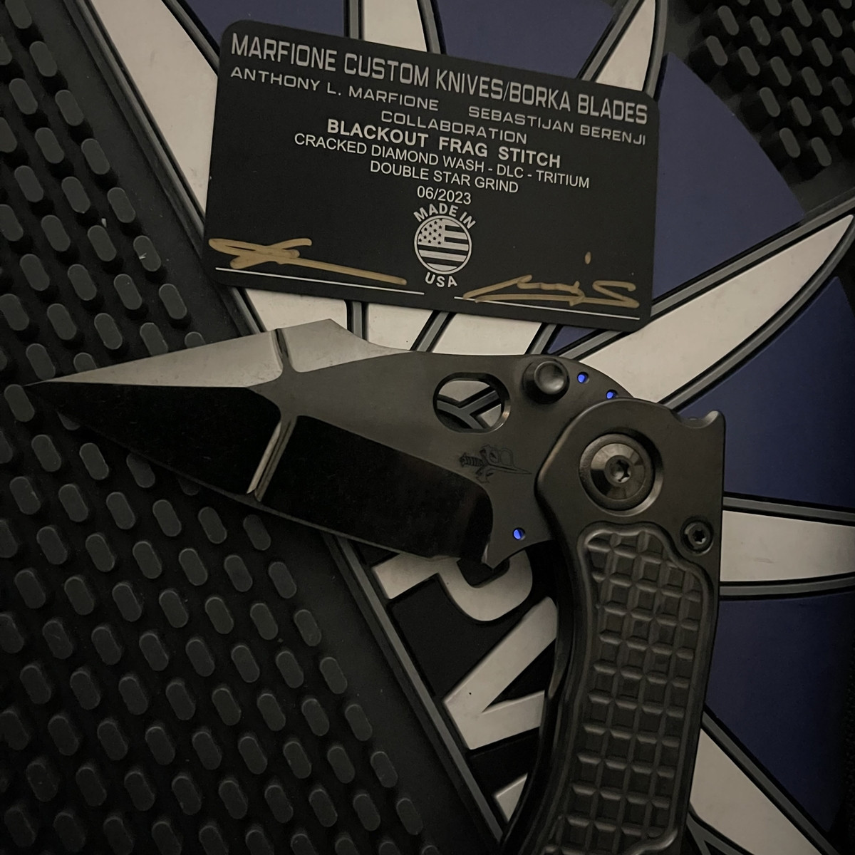 Borka Blades & Marfione Custom, Collab - Blackout Frag Stitch, DLC