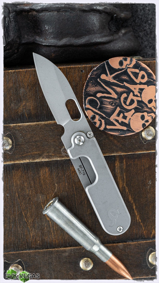 BlackFox/Panchenko Bean Gen 2 Slip Joint Knife, Tumbled Stainless