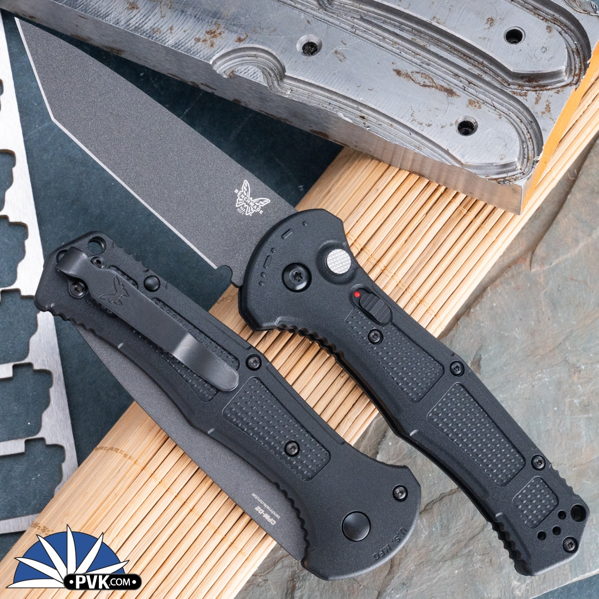 Benchmade Claymore, CPM-D2 Black Tanto, Black Grivory Handle - PVK