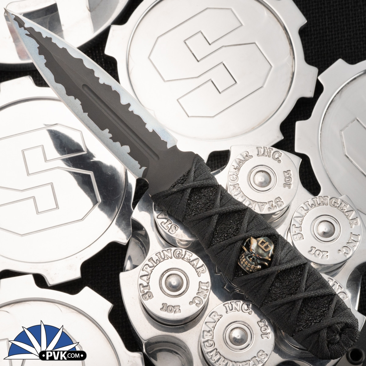 Blackside Customs P7SDM, Magnacut Sumi Finish Blade, Starlingear